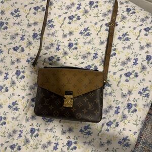 Louis Vuitton Two-Tone Brown Monogram Crossbody with Gold Hardware